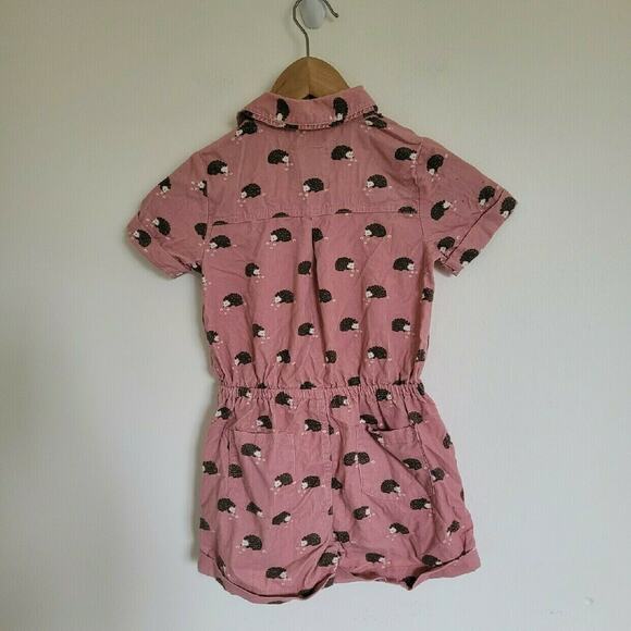 Mini Boden Pink Hedgehog Short Romper - Picture 6 of 6
